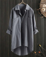 Load image into Gallery viewer, Women's White Linen Blouse
