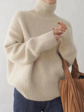 Load image into Gallery viewer, Warm and Comfortable Merino Wool Turtleneck Sweater
