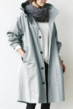 Load image into Gallery viewer, Hooded Waterproof Trench Coat