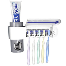 Load image into Gallery viewer, UV Light Toothbrush Sterilizer & ToothPaste Dispenser