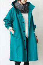 Load image into Gallery viewer, Hooded Waterproof Trench Coat