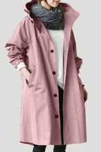 Load image into Gallery viewer, Hooded Waterproof Trench Coat