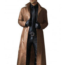 Load image into Gallery viewer, Premium Men's Leather Coat
