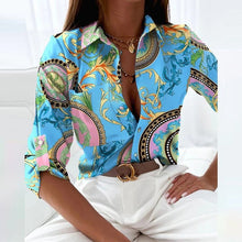 Load image into Gallery viewer, Blouse With Turn-Down Collar