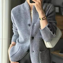 Load image into Gallery viewer, Thick Wool Sweater Jacket For Cold Winter Weather