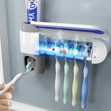 Load image into Gallery viewer, UV Light Toothbrush Sterilizer & ToothPaste Dispenser