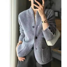 Load image into Gallery viewer, Thick Wool Sweater Jacket For Cold Winter Weather