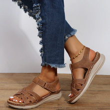 Load image into Gallery viewer, Women's orthopaedic sandals with Velcro