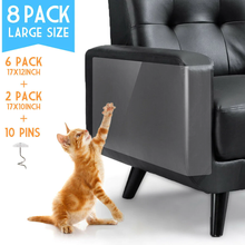 Load image into Gallery viewer, 8PC Cat Scratch Furniture Protector Guards Anti-Scratch Couch Protector Pads