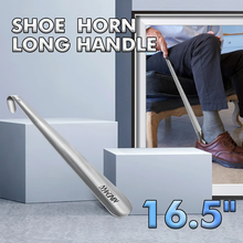 Load image into Gallery viewer, Extra Long Metal Shoe Horn – 16.5" Handle for Seniors & Easy Shoe Assistance
