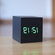 Load image into Gallery viewer, Modern Digital Wood Clock