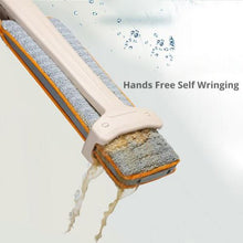 Load image into Gallery viewer, Self-Wringing Double-Sided Flat Microfiber Mop & Broom With 360 degree Spin
