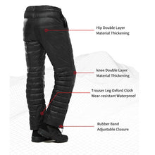 Load image into Gallery viewer, Outdoor Thermal Goose Down Pants Zipper Camping Hiking Skiing Trousers