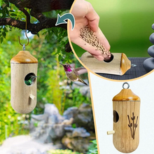 Load image into Gallery viewer, Wooden Hummingbird House - Gift for Natural Lovers