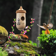 Load image into Gallery viewer, Wooden Hummingbird House - Gift for Natural Lovers