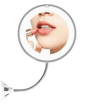 Load image into Gallery viewer, 10X Magnifying LED Lighted Flexible Mirror