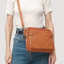 Load image into Gallery viewer, Three-Layer Crossbody Leather Shoulder Bag & Clutch
