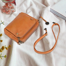 Load image into Gallery viewer, Three-Layer Crossbody Leather Shoulder Bag & Clutch