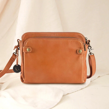 Load image into Gallery viewer, Three-Layer Crossbody Leather Shoulder Bag & Clutch
