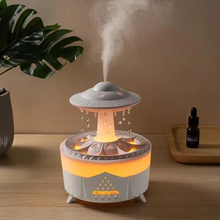 Load image into Gallery viewer, Mushroom Humidifier with Raining Cloud Lamp Aromatherapy - Colorful Raindrop Light Essential Oil Diffuser