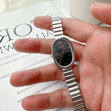 Load image into Gallery viewer, Luxury Oval Women's Quartz Watch (Stainless Steel)
