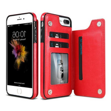 Load image into Gallery viewer, Luxury Leather Wallet Case For iPhone