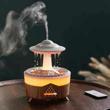 Load image into Gallery viewer, Mushroom Humidifier with Raining Cloud Lamp Aromatherapy - Colorful Raindrop Light Essential Oil Diffuser