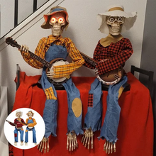 Load image into Gallery viewer, Funny Animated Dueling Banjo Skeletons