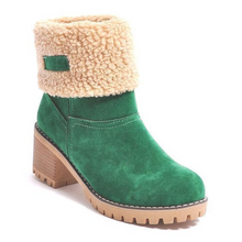 Load image into Gallery viewer, Womens Block Heel Snow Boots | Warm & Stylish - Perfect Winter Gift