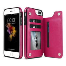 Load image into Gallery viewer, Luxury Leather Wallet Case For iPhone