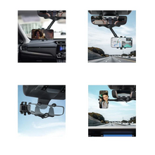 Load image into Gallery viewer, Rotatable and Retractable Car Phone Holder - 360 Degree Rear View Mirror Phone Holder