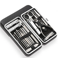 Load image into Gallery viewer, 19 in 1 Stainless Steel Manicure set Nail clipper Kit