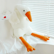 Load image into Gallery viewer, Big White Goose Throw Pillow Duck Sleeping Plush Toy Big Goose Doll Stuffed Toy