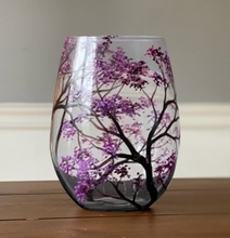 Load image into Gallery viewer, Four Seasons Tree Wine Glasses – Hand Painted Art