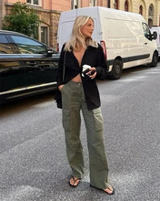 Load image into Gallery viewer, Adjustable Straight Fit Cargo Pants
