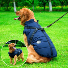 Load image into Gallery viewer, Waterproof Winter Dog Jacket - Sherpa-Fleece Lined - Built-in Harness