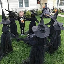 Load image into Gallery viewer, Lighted Halloween Witch Stake - Halloween Witches Decor