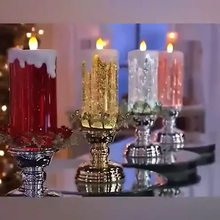 Load image into Gallery viewer, LED Christmas Candles Rechargeable With Glitter
