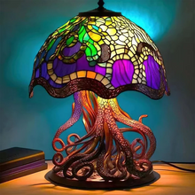 Load image into Gallery viewer, Stained Glass Plant Series Table Lamp
