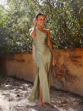 Load image into Gallery viewer, Sexy asymmetrical slit dress