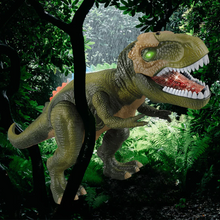 Load image into Gallery viewer, Remote Control T-Rex Dinosaur With LED Light Up, Walking & Roaring Realistic Dinosaur Toys