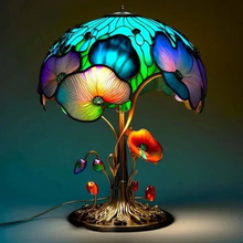 Load image into Gallery viewer, Stained Glass Plant Series Table Lamp