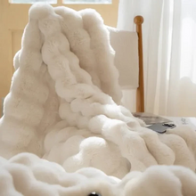 Load image into Gallery viewer, Winter Warm Rabbit Faux Fur Throw Blanket