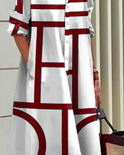 Load image into Gallery viewer, Dress with pockets and geometric print