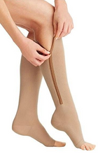 Load image into Gallery viewer, Zippered Compression Socks Support Stockings 20-30 mmHg