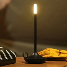 Load image into Gallery viewer, Rechargeable Candle Table Lamp - Modern Dimmable Light for Bedroom & Camping
