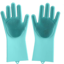 Load image into Gallery viewer, Magic Silicone Dishwashing Gloves - Reusable Cleaning Gloves