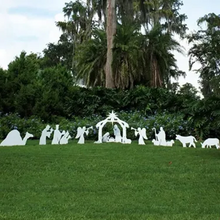 Load image into Gallery viewer, Holy Night Outdoor Christmas Nativity Set