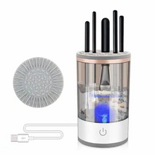 Load image into Gallery viewer, 3-in-1 Cosmetic Brush Cleaner Machine - Electric Makeup Brush Cleaner Device
