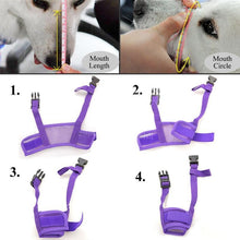 Load image into Gallery viewer, Adjustable Soft Dog Biting Muzzle Mouth Cover